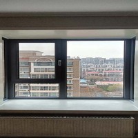 Ventanas abatibles de aluminio personalizadas con rotura de calor Vidrio templado de doble capa Ventanas abatibles interiores y exteriores