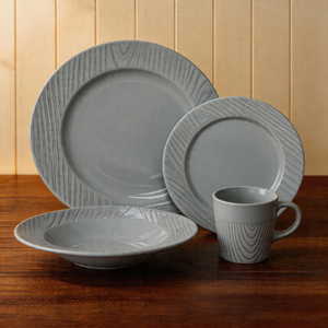 ชุดอาหารค่ำเซรามิค<span class=keywords><strong>ล</strong></span>ายไม้ HARVIT Classic / ชุดอาหารค่ำสำหรับงานเลี้ยง 16 ชิ้น <span class=keywords><strong>สี</strong></span>เทา / ชุดอาหารค่ำลายนูนสีขาว - Product Image 5