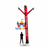 Arche publicitaire gonflable géante de 3 m avec bras ondulant et souffleur
