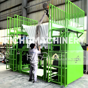 RICHI木材チップまたはココナッツ殻シュレッダーマシン - カスタマイズされた二軸シュレッダーマシン木屑 - Product Image 4