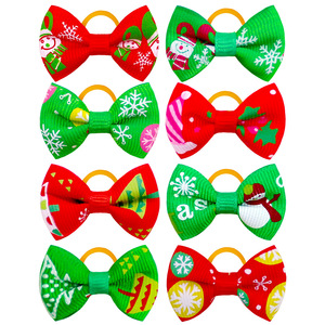 Accesorios Navideños Clásicos para Mascotas al por Mayor, Lazos de Poliéster para Perros - Product Image 5