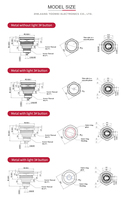 Interrupteur à bouton-poussoir TOOWEI 19 mm 12 V, étanche IP67, pour démarrage de moteur de voiture, interrupteur de démarrage momentané en acier inoxydable