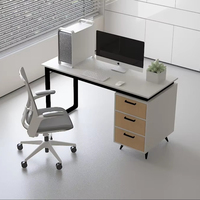 Table de bureau durable à cadre blanc de bureau d'ordinateur moderne Offre Spéciale avec assemblage facile extensible-Factory Direct