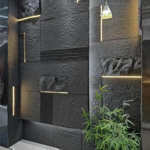 Panneau mural en pierre PU à <span class=keywords><strong>prix</strong></span> compétitif, grande dalle, écologique, durable, pour usage extérieur, hôtel, panneau décoratif 3D - Product Image 5
