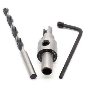 2pcs埋头孔先导钻头套装铰刀螺钉木窗铰链孔锯倒角4 6 5 7毫米台阶8毫米柄 - Product Image 3