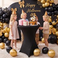 Housse de table cocktail extensible en spandex, anti-plis, 30-32 pouces, lot de 2, pour fêtes, de l'usine de Yiwu