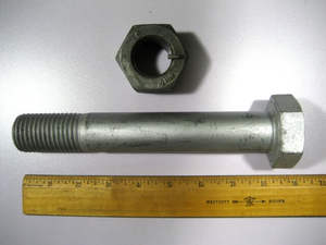 A194 2H 2HM Écrou de blocage à goupille <span class=keywords><strong>anco</strong></span> hexagonale robuste Écrous de blocage <span class=keywords><strong>anco</strong></span> noirs galvanisés à chaud - Product Image 2