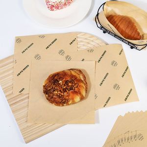 Customized Coated Recyclable Greaseproof <b>Paper</b> for Baking and Packaging Snacks Pizza Bread Hamburger French Fries - Product Image 1