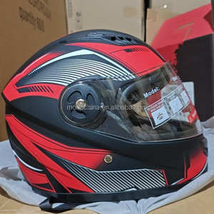 Casques de moto unisexe avec double visière taille libre Crash Head Guard nouvel état boîte d'emballage fabricant bon marché - Product Image 3