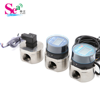 Débitmètre diesel ZJLCD-DN25 approuvé CE Débitmètre à engrenages ovales en acier inoxydable Capteur de débit de turbine à carburant Impulsion RS485 Batterie 10-30V