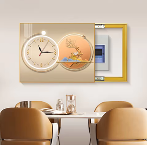 Cuadro Decorativo de Pared con Marco, Diseño de Caja de Medidor de Porcelana de Cristal sobre Lienzo, Arte de Pared Moderno para Interiores, Venta al Por Mayor - Product Image 4