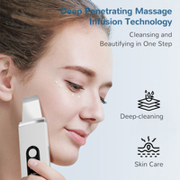 Spatule faciale OEM ODM pour éliminer les points noirs, rechargeable par USB, nettoyeur de pores facial vibrant, étanche, outil de nettoyage en profondeur et de lifting de la peau