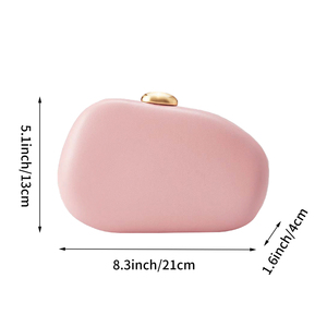 Sac de soirée élégant pour femme, pochette de fête avec chaîne détachable, sac à main en cuir PU pour événements formels et rendez-vous - Product Image 6