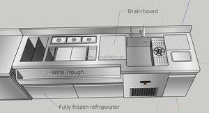 Profesyonel standart stil kokteyl bar istasyonu yapma kokteyl taşınabilir bartending istasyonu bar - Product Image 6