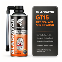 Gladiator GT15 Mastic et gonfleur pour pneus – Réparation temporaire d'urgence pour pneus de voiture