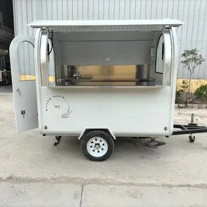 供应商销售烧烤卡车自动售货快餐拖车，配有设备齐全的食品卡车移动食品厨房