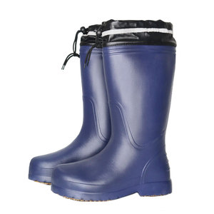 Bottes de pluie imperméables imperméables légères légères bleues résistantes au <span class=keywords><strong>froid</strong></span> d'hiver antidérapantes pour la <span class=keywords><strong>chasse</strong></span> Eva en caoutchouc pour la pêche - Product Image 2