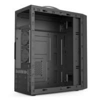 Gabinete de PC Micro ATX de Torre Media Portátil con Asa, Panel Frontal de Malla, Alto Flujo de Aire, Chasis de Escritorio, Gabinete para Computadora de Juegos al por Mayor