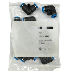 Connecteur <span class=keywords><strong>QSL</strong></span>-6 153071 Série <span class=keywords><strong>QSL</strong></span> à insertion rapide pour tube de 6 mm - Product Image 1