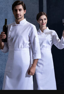Uniformi Hotel moderno cappotto <span class=keywords><strong>da</strong></span> Chef bianco con bottoni camicia <span class=keywords><strong>da</strong></span> cucina per il personale del ristorante vestito <span class=keywords><strong>da</strong></span> lavoro abbigliamento <span class=keywords><strong>da</strong></span> <span class=keywords><strong>cuoco</strong></span> giacca - Product Image 4