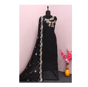 Nuevo diseño de moda Georgette y Santoon Material Pakistani Salwar Suit con Dupatta PARA VENTA DE EXPORTACIÓN - Product Image 1