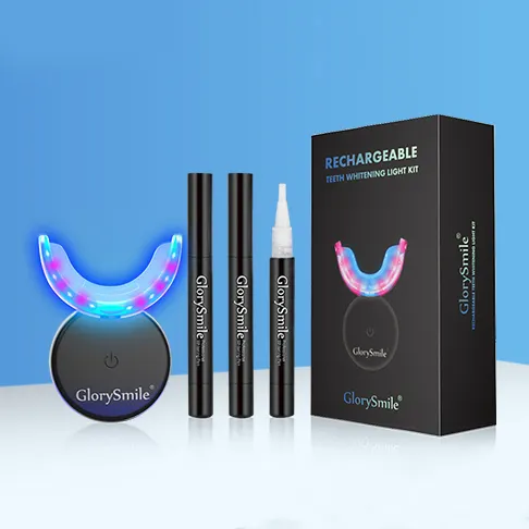 Groothandel Draadloze Laser Teeth Whitening Light Kit, 16 Minuten Timer Tand Whitening Led Kits Private Label