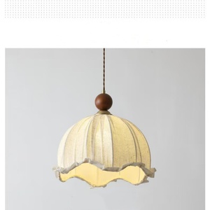 Nordic Wabi Sabi fiore lampadario Vintage E27 <span class=keywords><strong>lampada</strong></span> regolabile altezza <span class=keywords><strong>paralume</strong></span> ovale <span class=keywords><strong>in</strong></span> cotone canapa <span class=keywords><strong>tessuto</strong></span> di lino per - Product Image 6