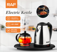 Lampe LED RAF R.7899, bouilloire électrique de grande capacité en acier inoxydable de haute qualité, ensemble de carafe à eau