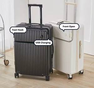 Maleta de embarque para estudiantes jóvenes al por mayor con bolsillo frontal, funda de Puerto USB, equipaje universal ligero - Product Image 2