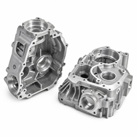 Pièces OEM/ODM usinées CNC pour carter de compresseur d'air en aluminium moulé sous pression A380, cavités internes, montage, post-traitement secondaire