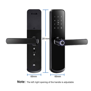 Cerradura de <span class=keywords><strong>Puerta</strong></span> Biométrica con Huella Dactilar WiFi, Impermeable, TTlock, Compatible con Alexa, Manija de <span class=keywords><strong>Puerta</strong></span> Inteligente de Aluminio, <span class=keywords><strong>Entrada</strong></span> Digital sin Llave para <span class=keywords><strong>Puerta</strong></span> de Acero - Product Image 6