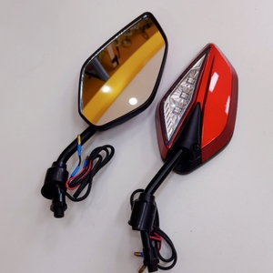 Espejo Lateral para Motocicleta con Luz LED, Accesorios para Motos, Diseño Nuevo en Oferta - Product Image 4