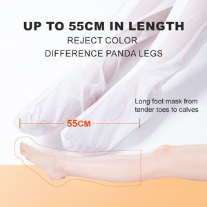 Masque pour les pieds au lait de chèvre 55 cm, marque privée, nourrissant intensif, éclaircissant à la niacinamide, masque exfoliant pour les jambes - Product Image 2