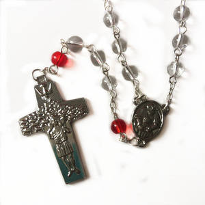 Collar de <span class=keywords><strong>Rosario</strong></span> religioso con cuentas redondas de cristal de 6mm al por mayor, <span class=keywords><strong>Rosario</strong></span> católico con centro de mesa y Cruz de La <span class=keywords><strong>Divina</strong></span> <span class=keywords><strong>Misericordia</strong></span> - Product Image 1