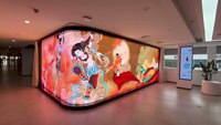 Écran à mailles LED d'intérieur pour fenêtre publicitaire P6 P8 P10 LED flexible transparent Screen Display
