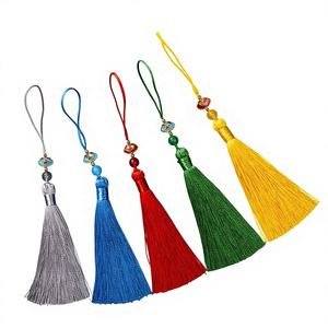 พู่ห้อยหยกดอกบัวแบบสั่งทำพิเศษสำหรับตกแต่งเครื่องแต่งกายโบราณ ฮั่นฝู จี้หยกติดปกเสื้อ - Product Image 2