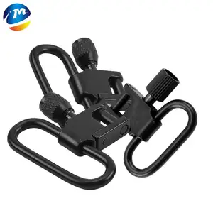 Outdoor Hunting Accessories 1 inch Detachable Sling Mount Ring metal Strap Buckles Kit black Sling Quick Detach Swivel