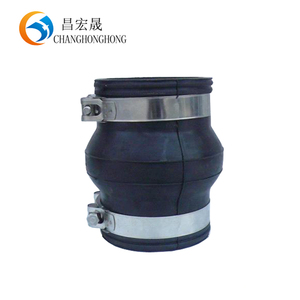 Industrial Grade Corrosion-Resistant Rubber Flex Joint Clamped Vibration Reduction <strong>Pipe</strong> Connector for Pump/Valve <strong>Pipe</strong> <strong>Fittings</strong> - Product Image 1