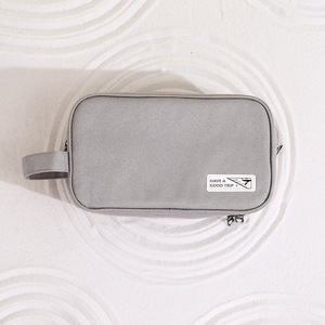 Toiletry <b>Bag</b> Rectangle Gray <b>Large</b> Capacity Travel Storage <b>Bag</b> For Trip - Product Image 1