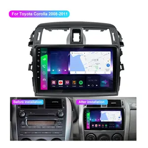 Автомагнитола с сенсорным экраном, радио, аудио, видео, мультимедиа, система Gps-навигации, Android, автомобильный Dvd-плеер для Toyota Corolla 2009