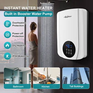 Calentador de agua eléctrico de 5,5 kW del fabricante de China, bomba integrada, pantalla LED de temperatura Digital sin tanque para baño y hogar - Product Image 5