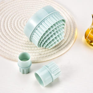 Juego de cortadores de galletas de silicona, 8 piezas, herramienta redonda para hornear, para hacer galletas, envoltorios de dumplings, fondant y pasteles - Product Image 4