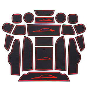 Tappetini per porta auto per <span class=keywords><strong>BMW</strong></span> <span class=keywords><strong>X3</strong></span> <span class=keywords><strong>F25</strong></span> per Console centrale 2017 2011 tappetini portabicchieri inserti rivestimenti inserti inserti in gomma interni - Product Image 4