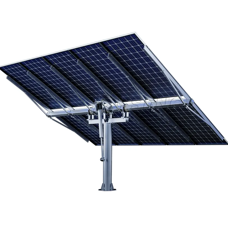 Controller di tracciamento solare professionale realizzato in fabbrica sistema di inseguimento solare a palo singolo inseguitore solare ad asse singolo