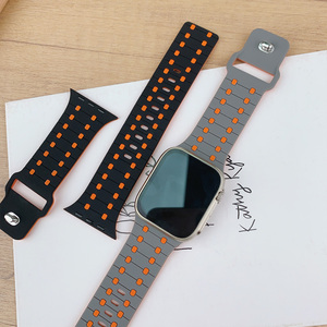 <span class=keywords><strong>Correa</strong></span> de Silicona para <span class=keywords><strong>Apple</strong></span> <span class=keywords><strong>Watch</strong></span>, Pulsera de 45mm, 41mm, 44mm, 49mm, 40mm, 38, 42mm, 46mm, Serie 1110, 9, 8, <span class=keywords><strong>7</strong></span>, 6, 5, 3 - Product Image 6