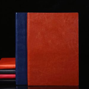 Cuaderno Clásico Marrón y Negro de PU, Diario de Tapa Blanda de Cuero, Cuaderno Personalizable con Páginas Rayadas para el Trabajo - Product Image 3