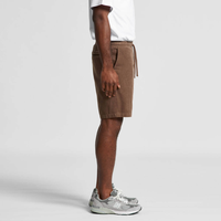 Shorts décontractés en velours côtelé marron pour homme, avec cordon de serrage et taille élastique, style rétro, pour l'été et le quotidien