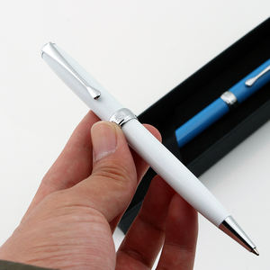Bolígrafo Metálico de Alta Calidad con Línea Azul y Blanca, Ancho de Escritura de 1.0 mm, Ideal para Regalos Empresariales - Product Image 5