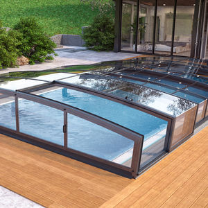 एल्यूमीनियम पीसी शीट 20x40 ऊपर ग्राउंड वाटरप्रूफ और विंडप्रूफ रिट्रेटेबल पूल बाइंडिंग सनरूम और ग्लास हाउस - Product Image 1