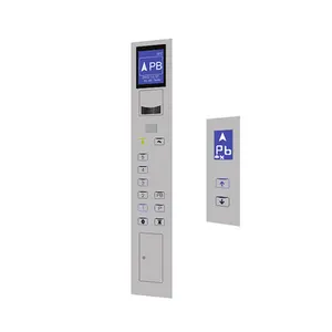 Botón de elevación braille con panel de control eléctrico táctil de elevador de acero inoxidable